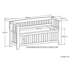 Normandy Solid Wood Entryway Storage Bench - Wyndenhall -Homcom Crosley Shop GUEST e84c36de f65a 40fd ac0f d251053e13c0