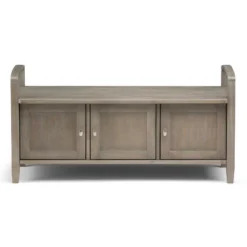 44" Norfolk Solid Wood Entryway Storage Bench - WyndenHall 20 44" Norfolk Solid Wood Entryway Storage Bench - WyndenHall -Homcom Crosley Shop GUEST e89b7ea0 ea1e 44c8 9238 b44d3772aee7