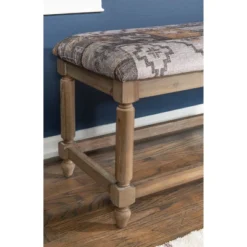 Kaya Bench Gray - Linon -Homcom Crosley Shop GUEST e92181f5 9ed7 4d65 a43c 3411e2710b3a