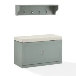 2pc Harper Entryway Set With Bench And Shelf - Crosley -Homcom Crosley Shop GUEST e97f6d9b 5a00 403f 9573 b2273f99fecd