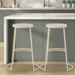 JONATHAN Y Hula Modern Designer Iron Curved Backless Bar Stool -Homcom Crosley Shop GUEST e97fadef 85ff 4601 80a0 221dc09f8579