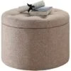 Designs4Comfort Round Shoe Ottoman - Breighton Home -Homcom Crosley Shop GUEST ea000966 cc8b 4337 a73b 8d865ae4f8e9
