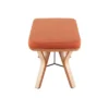 42" Folia Bench Polyester/Wood Natural/Orange - LumiSource -Homcom Crosley Shop GUEST ea06ec55 5879 4cc2 8d19 1fc0719b75aa