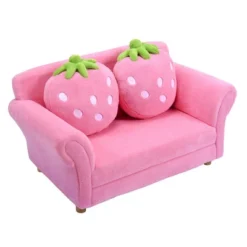 Costway Kids Sofa Strawberry Armrest Chair Lounge Couch W/2 Pillow Children Toddler Pink 18 Costway Kids Sofa Strawberry Armrest Chair Lounge Couch W/2 Pillow Children Toddler Pink -Homcom Crosley Shop GUEST ea3119d5 6011 49a5 9e1f af8541959d47