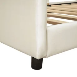 Twin Size Upholstered Daybed Platform Bed With Rabbit Ear Shaped Headboard-ModernLuxe -Homcom Crosley Shop GUEST ea5d34ba dfe6 45de 9632 1afbd1da7b83
