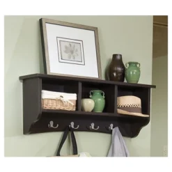 Shaker Cottage Coat Hooks With Storage - Alaterre Furniture -Homcom Crosley Shop GUEST eaa58095 9a47 4cc6 b203 fe5b90d6c877