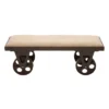 Industrial Wood Bench Brown - Olivia & May -Homcom Crosley Shop GUEST eadda452 28a0 439b a343 6f0237dd4d7a