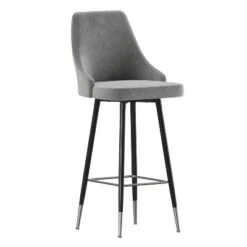 Merrick Lane Modern Upholstered Dining Stools With Chrome Accented Metal Frames And Footrests -Homcom Crosley Shop GUEST eb04f112 5be5 4c19 8f2a d1e354f73d87