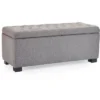 Arlo Tufted Storage Bench Gray - Adore Decor