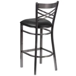 Flash Furniture Clear Coated ''X'' Back Metal Restaurant Barstool -Homcom Crosley Shop GUEST eb3e2e24 b9e9 44f4 b10c a1e4ce44901e