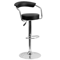 Emma And Oliver Contemporary Vinyl Adjustable Height Barstool With Arms -Homcom Crosley Shop GUEST eb7d236a cde6 4ae5 b189 b562ee378ffb 1
