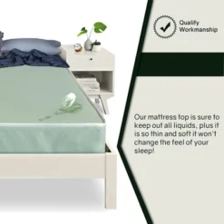 Continental Sleep, 7-Inch Vinyl Tight Top Double Sided Medium Firm Waterproof Mattress, -Homcom Crosley Shop GUEST eba7c870 193a 4a72 bb46 9326532a6328 1
