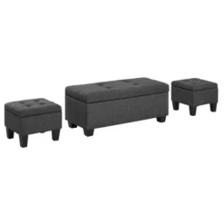 Everett Storage Ottoman Set - Picket House Furnishings -Homcom Crosley Shop GUEST ebd5851b f32c 4673 bf37 abb4f8b754f8
