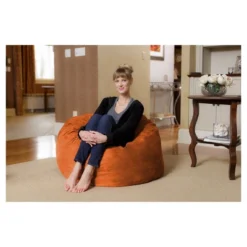 3' Kids' Bean Bag Chair With Memory Foam Filling And Washable Cover - Relax Sacks -Homcom Crosley Shop GUEST eccea5c9 6d79 45fd a2cb 9136693d70ad
