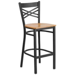 Flash Furniture Black ''X'' Back Metal Restaurant Barstool 25 Flash Furniture Black ''X'' Back Metal Restaurant Barstool -Homcom Crosley Shop GUEST ed20e188 666b 43c3 8574 832351704fe7