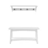 36" Middlebury Coat Hook With Bench Hall Tree Set White - Alaterre Furniture -Homcom Crosley Shop GUEST ee47cee0 a94f 429c 80b8 599464c3c223