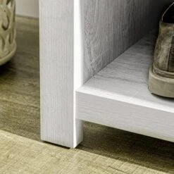 HOMCOM Hall Tree With Shoe Storage Bench, Entryway Bench With Coat Rack, Accent Coat Tree With Adjustable Shelves For Mud Room, Distressed White -Homcom Crosley Shop GUEST ee53ebcd cb2c 4437 9767 e9b842ceaf25