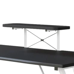 Emma And Oliver Gaming Desk With Cup Holder, Headphone Hook, And Monitor/Smartphone Stand -Homcom Crosley Shop GUEST eeaf30c7 c69e 491e 9fd3 7eea3816e012