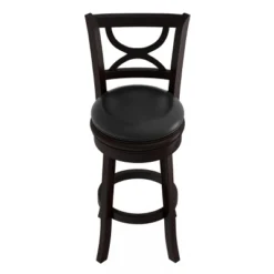 Hastings Home 29-Inch Swivel High Back Bar Stool With 360 Degree Rotating Seat, Black -Homcom Crosley Shop GUEST ef57244e e695 4e2c 962c 8d0cc32fd0a7