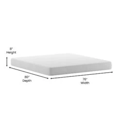 Merrick Lane CertiPUR-US Certified Memory Foam Mattress Infused With Charcoal & Green Tea Cooling Gel -Homcom Crosley Shop GUEST efb2e1a6 df7a 417a 8835 29ffce3e1cf0