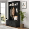 HOMCOM Hall Tree With Bench And Shoe Storage, Entryway Bench With Coat Rack, Mudroom Bench With Storage And Hooks For Hallway 2 HOMCOM Hall Tree With Bench And Shoe Storage, Entryway Bench With Coat Rack, Mudroom Bench With Storage And Hooks For Hallway -Homcom Crosley Shop GUEST f0146d31 c794 42fe b041 9dcc631a86cc