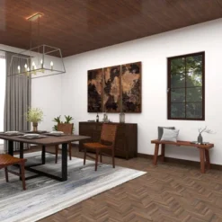 Mahogany Wood Bench Brown - Olivia & May -Homcom Crosley Shop GUEST f0e19fc7 6ffc 42cf a72f 08366bfffd6d