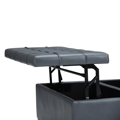 36" Elliot Coffee Table Storage Ottoman - WyndenHall 6 36" Elliot Coffee Table Storage Ottoman - WyndenHall - Image 4