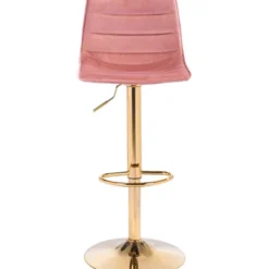 Pierce Barstool Pink/Gold - ZM Home -Homcom Crosley Shop GUEST f1d70ea3 824f 4732 addd 7bf9591026be