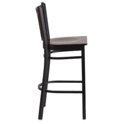 Flash Furniture Black Vertical Back Metal Restaurant Barstool -Homcom Crosley Shop GUEST f2133239 6412 4e83 bb08 7446ee63447c
