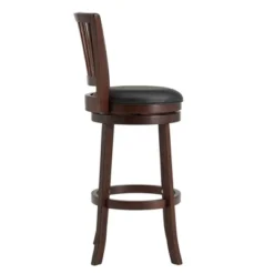 29" Falia Dark Cherry Finish Linen Swivel Barstool Height Chair - Inspire Q 13 29" Falia Dark Cherry Finish Linen Swivel Barstool Height Chair - Inspire Q -Homcom Crosley Shop GUEST f389d641 3f03 4427 a6a8 3b7153bd1b6c