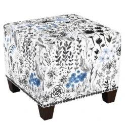 Square Nail Button Ottoman Patterned - Skyline Furniture -Homcom Crosley Shop GUEST f3f34ebf c567 43eb 9b63 99f2e9f76fed