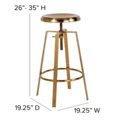 Merrick Lane Industrial Style Bar Stool With Height Adjustable Swivel Seat 19 Merrick Lane Industrial Style Bar Stool With Height Adjustable Swivel Seat -Homcom Crosley Shop GUEST f53d317b 69dc 4304 b517 046b4ba7c87b 1