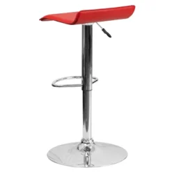 Flash Furniture Contemporary Vinyl Adjustable Height Barstool With Solid Wave Seat And Chrome Base -Homcom Crosley Shop GUEST f5ac1f93 9939 4901 a81b 65311aeea6a3