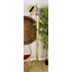 72" X 19" Traditional Aluminum Coat Rack - Olivia & May