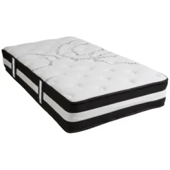Flash Furniture Capri Comfortable Sleep 12 Inch CertiPUR-US Certified Hybrid Pocket Spring Mattress, Mattress In A Box -Homcom Crosley Shop GUEST f61a18fd f37c 4d39 8cf6 8ae028b6d341