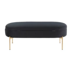 48" Chloe Contemporary Upholstered Storage Bench - LumiSource -Homcom Crosley Shop GUEST f62edb6a a46d 4b29 a6f7 418233ffb022