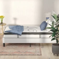 Flash Furniture Capri Comfortable Sleep 10 Inch CertiPUR-US Certified Hybrid Pocket Spring Mattress, Mattress In A Box -Homcom Crosley Shop GUEST f63de18e f168 4c56 a000 1c611d0b288d