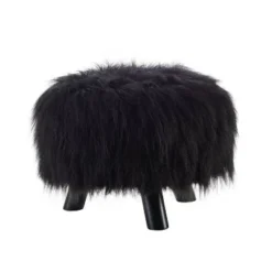 Faux Fur Foot Stool - Linon -Homcom Crosley Shop GUEST f74efde3 0aff 478f a3d6 cd39c699bebe