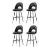 Thadeo Modern Bar Stool,set Of 4 With Cutout Design | ARTFUL LIVING DESIGN -Homcom Crosley Shop GUEST f7a7587b 48c2 4e34 8b0d 6219731360be