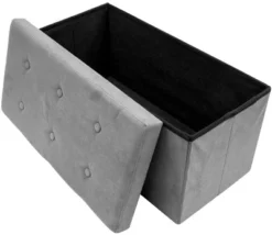 Sorbus Collapsible Bench Ottoman With Cover - Faux Suede -Homcom Crosley Shop GUEST f7f2430e 683d 4f1c a6c2 47d1c87e9bc2