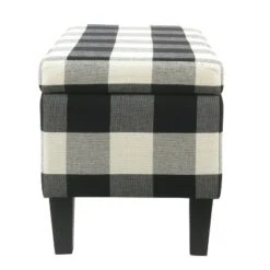 Large Decorative Storage Bench Black Plaid - HomePop 12 Large Decorative Storage Bench Black Plaid - HomePop -Homcom Crosley Shop GUEST f8e8c6c2 d5e9 4ead a58c 44dfa1c81ffd