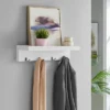 26.6" X 5.75" Coat Rack And Shelf White - Danya B. -Homcom Crosley Shop GUEST f976fe7a d2d3 40a7 b352 4635bf9d7a31