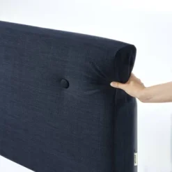 Maggie Metal Platform Bed With Upholstered Cushion Headboard - Mellow 12 Maggie Metal Platform Bed With Upholstered Cushion Headboard - Mellow -Homcom Crosley Shop GUEST f9ac22f4 aee7 4501 8e97 35f20a451b19