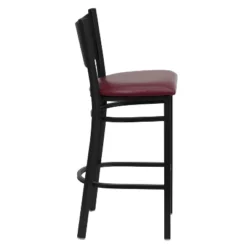 Emma And Oliver Black Coffee Back Metal Restaurant Dining Barstool -Homcom Crosley Shop GUEST fa43a382 fb2a 4bcb 95ce d51b9c059c13