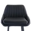 Elama Faux Leather Bar Chair In Black With Metal Legs 2 Elama Faux Leather Bar Chair In Black With Metal Legs -Homcom Crosley Shop GUEST fa6c3787 b550 433a 8458 9214e9ac4179