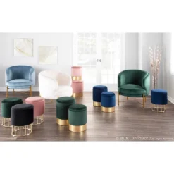 Canary Contemporary Glam Ottoman - LumiSource 13 Canary Contemporary Glam Ottoman - LumiSource -Homcom Crosley Shop GUEST fab14265 9dcb 4202 86ec 58dec646dcd3