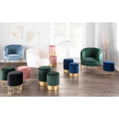 Canary Contemporary Glam Ottoman - LumiSource 6 Canary Contemporary Glam Ottoman - LumiSource - Image 4