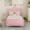 Twin Size Platform Bed With Headboard And Footboard-ModernLuxe -Homcom Crosley Shop GUEST faecc725 675b 4e4b 8902 dabf89f55fcc