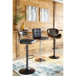 Bellatier Tall Swivel Barstool Black - Signature Design By Ashley -Homcom Crosley Shop GUEST fc360025 c41e 457c ae6e 0d633fb5639f