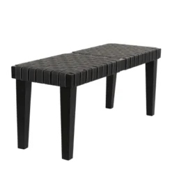 Rustic Birch Bench Black - Olivia & May -Homcom Crosley Shop GUEST fca68f5c 29e2 4228 8dc2 b2e1d2da4825